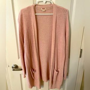 Drapey pink cardigan